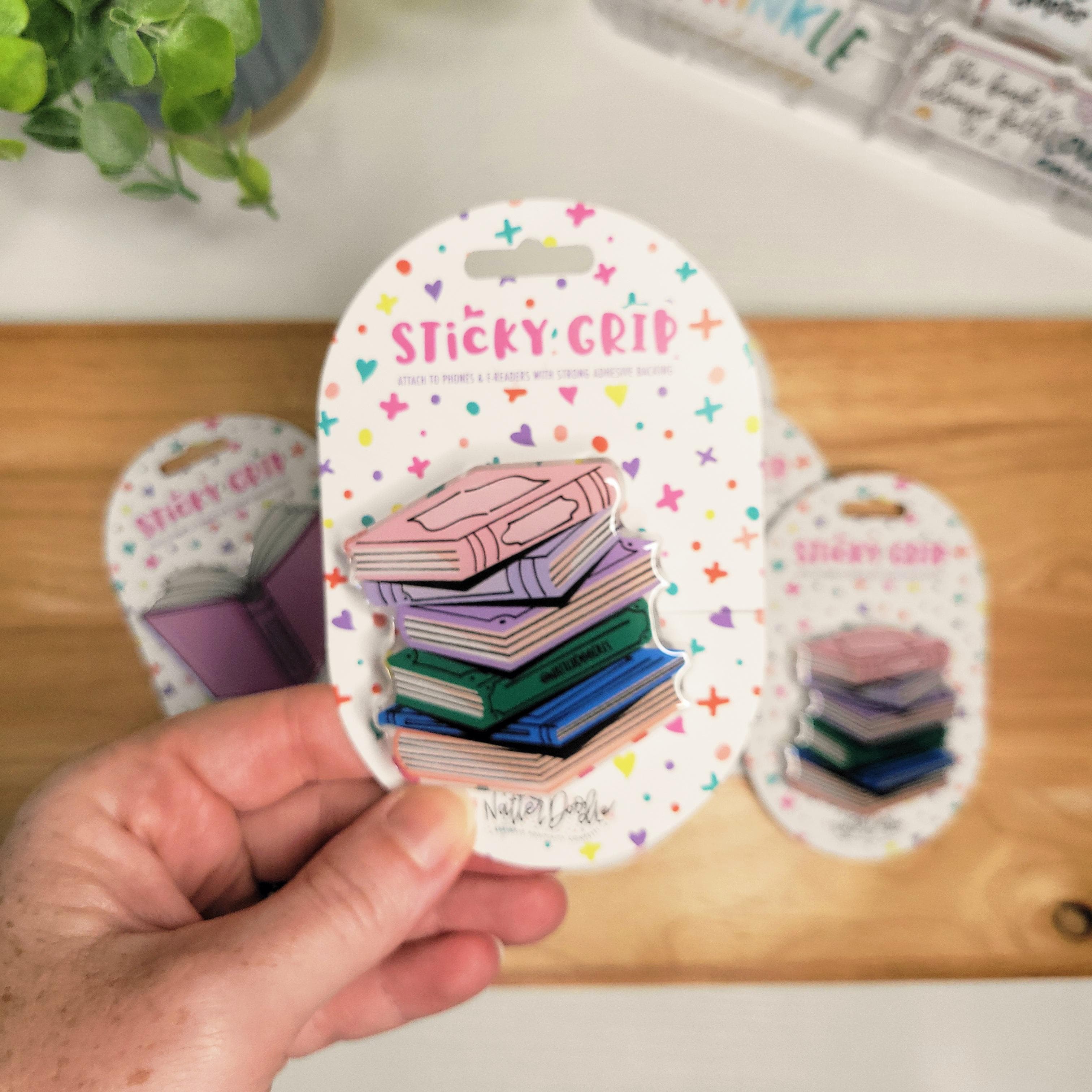 Stacks on Stacks E-Reader & Phone Grip book cover