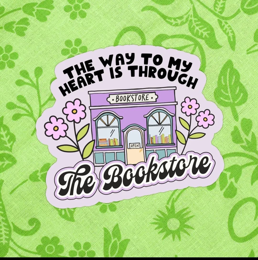 The Way To My Heart Waterproof Vinyl Sticker book cover