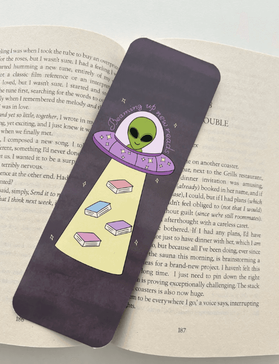 Beaming Up New Reads Bookmark book cover
