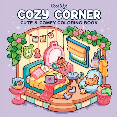 Cozy Corner (Cute & Comfy Coloring Book) book cover